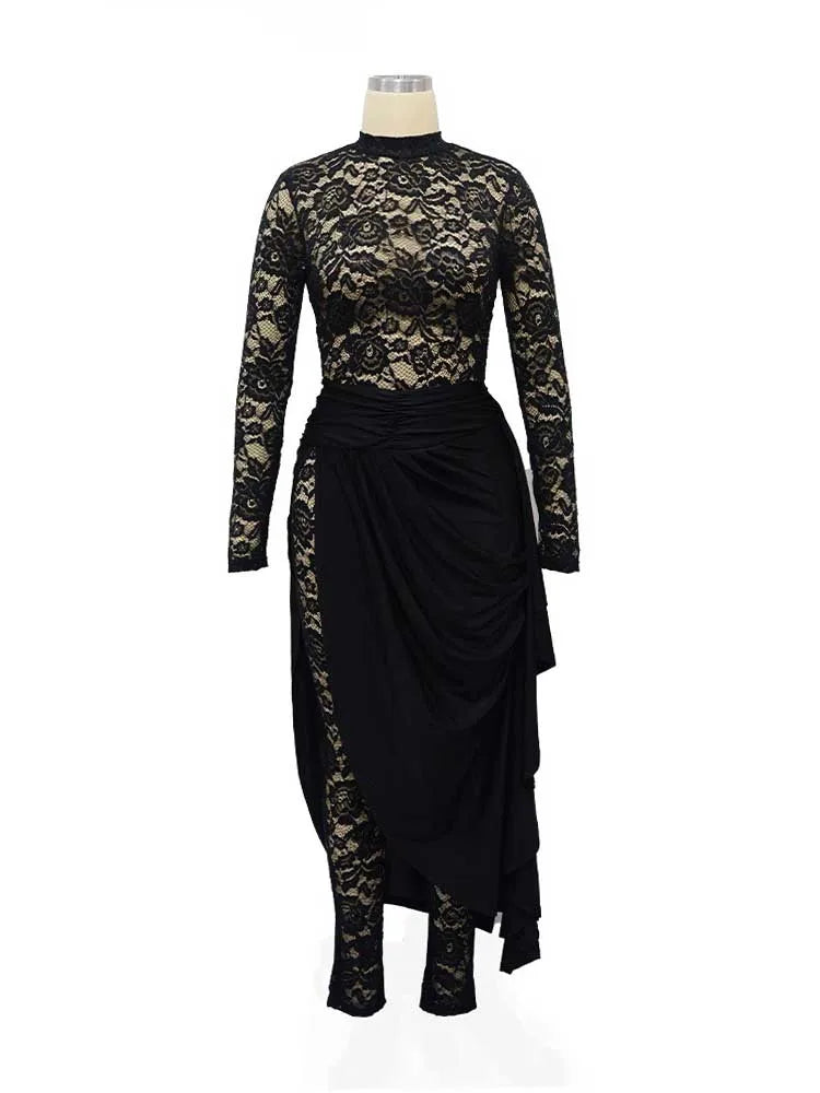 Combi-Pantalon Glamour Noir