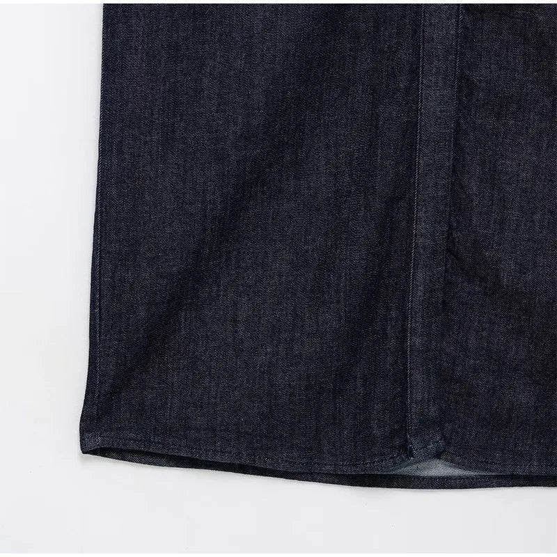 5 a Robe Denim "Élégance Boutonnée"